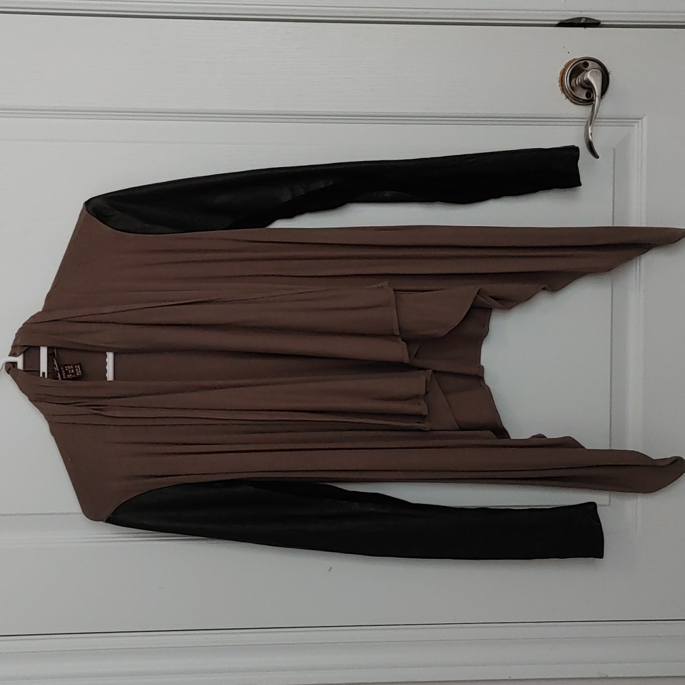 Danier Leather waterfall cardigan